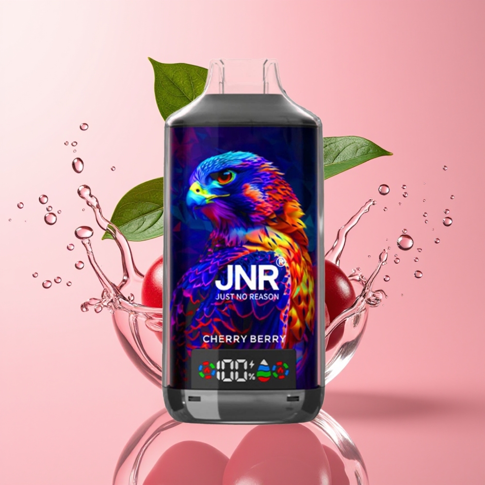 JNR Falcon X 18000 Puffs Jednokratna Vape Trešnja Bobica 24ml Dual Mesh Coil