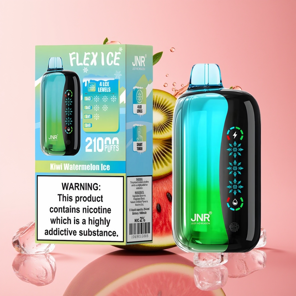 JNR Flex Ice 21000 Pufova Jednokratna Vape Kivi Lubenica Led s Touch Screen