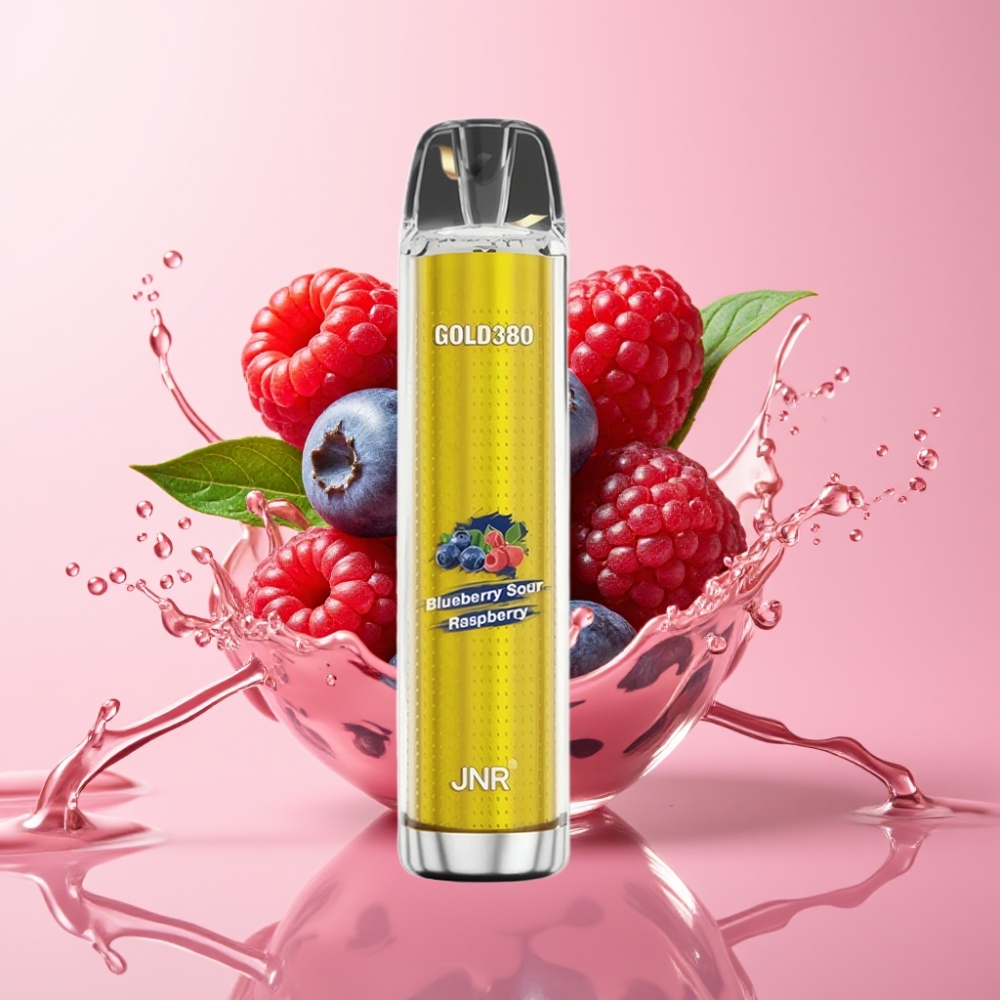 JNR Gold380 6000 Puffs Jednokratna Vape Borovnica-Kisela Malina 13ml JNR Gold380 6000 Puffs Jednokratna Vape 1500mAh