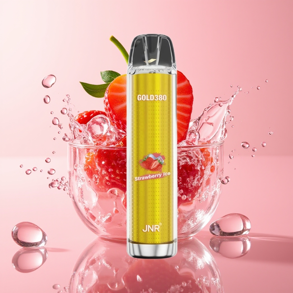 JNR Gold380 6000 Puffs Jednokratna Vape Jagoda Led 1500mAh 13ml JNR Gold380 6000 Puffs Jednokratna Vape 1500mAh Mesh Coil