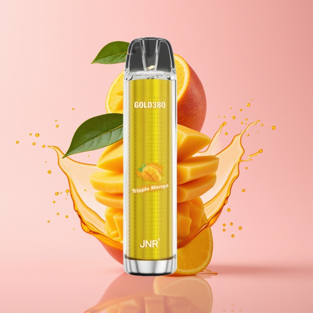 JNR Gold380 6000 Puffs Jednokratna Vape Trostruki Mango 1500mAh JNR Gold380 6000 Puffs Jednokratna Vape 13ml