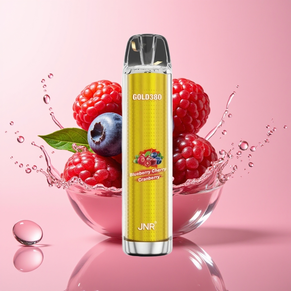 JNR Gold380 6000 Pufova Disposable Vape Borovnica Trešnja Brusnica 1500mAh JNR Gold380 6000 Pufova Disposable Vape 13ml