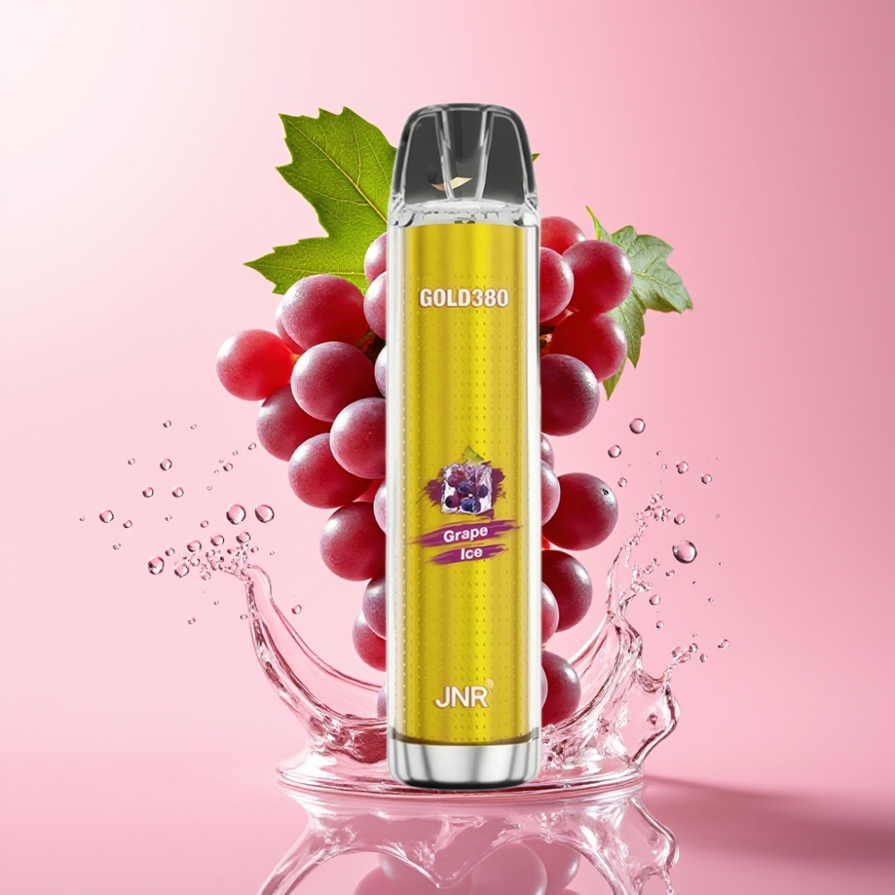 JNR Gold380 6000 Pufova Disposable Vape Ledeni Grožđe 1500mAh JNR Gold380 6000 Pufova Disposable Vape 1.0ohm Mesh