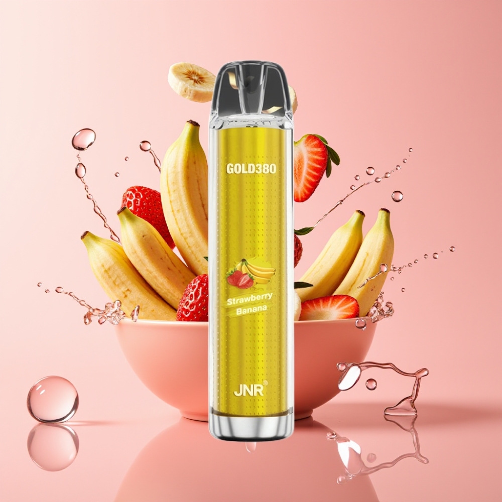 JNR Gold380 6000 Pufova Jednokratna Vape Jagoda Banana 1500mAh JNR Gold380 6000 Pufova Jednokratna Vape 13ml