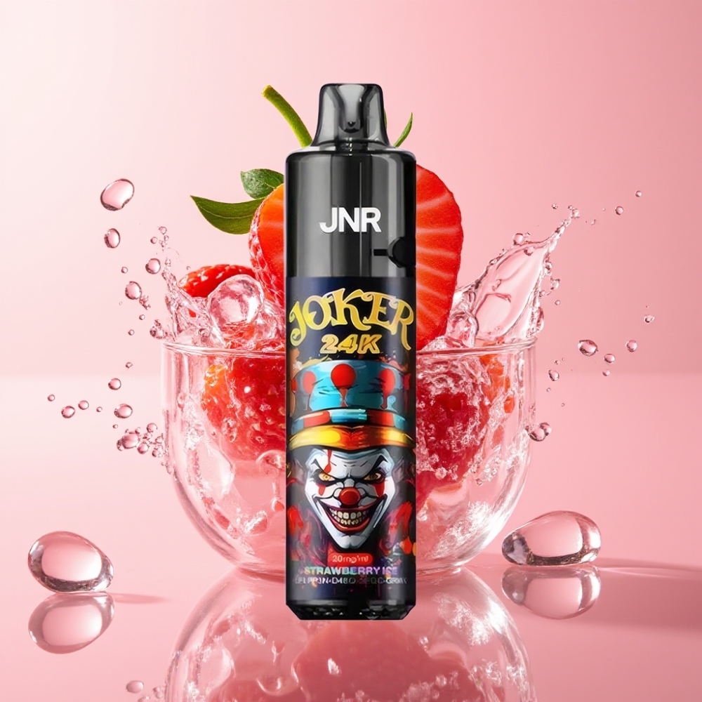JNR Joker 24K Puffs Disposable Vape Jagoda Led 2+10ml Refillable Pod