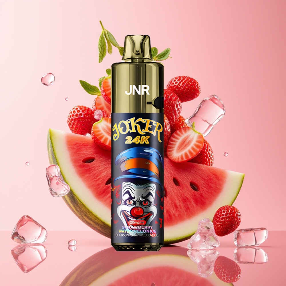 JNR Joker 24K Puffs Jednokratna Vape Jagoda Lubenica Led 2+10ml Punjenje