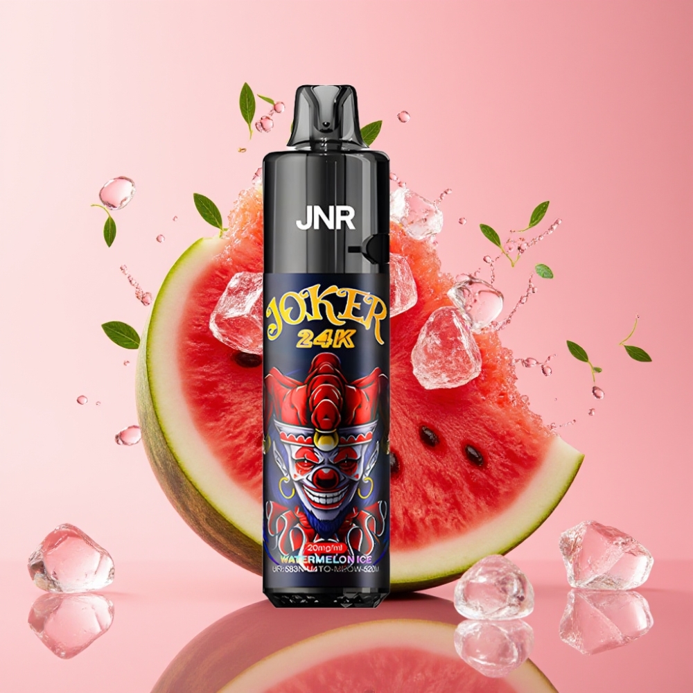 JNR Joker 24K Puffs Jednokratna Vape Lubenica Led 2% nikotina, 800mAh baterija