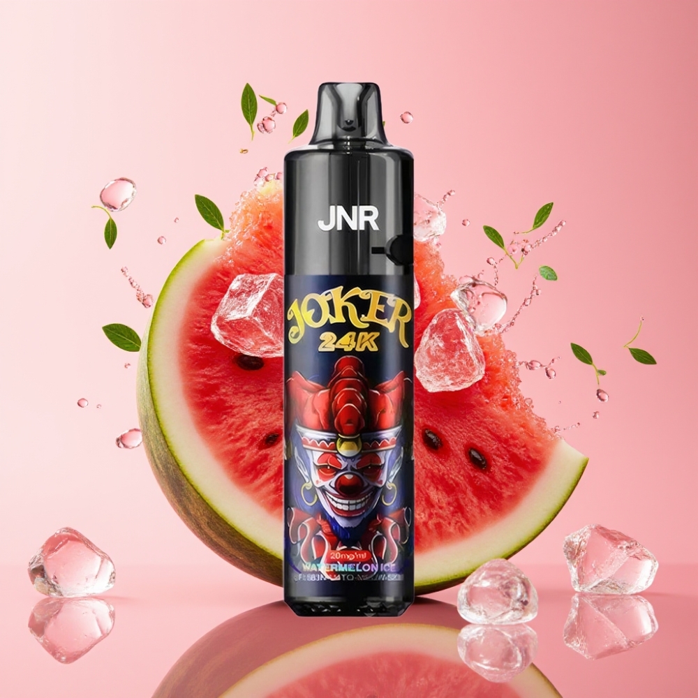 JNR Joker 24K Puffs Jednokratna Vape Lubenica Led 2% nikotina, 800mAh baterija
