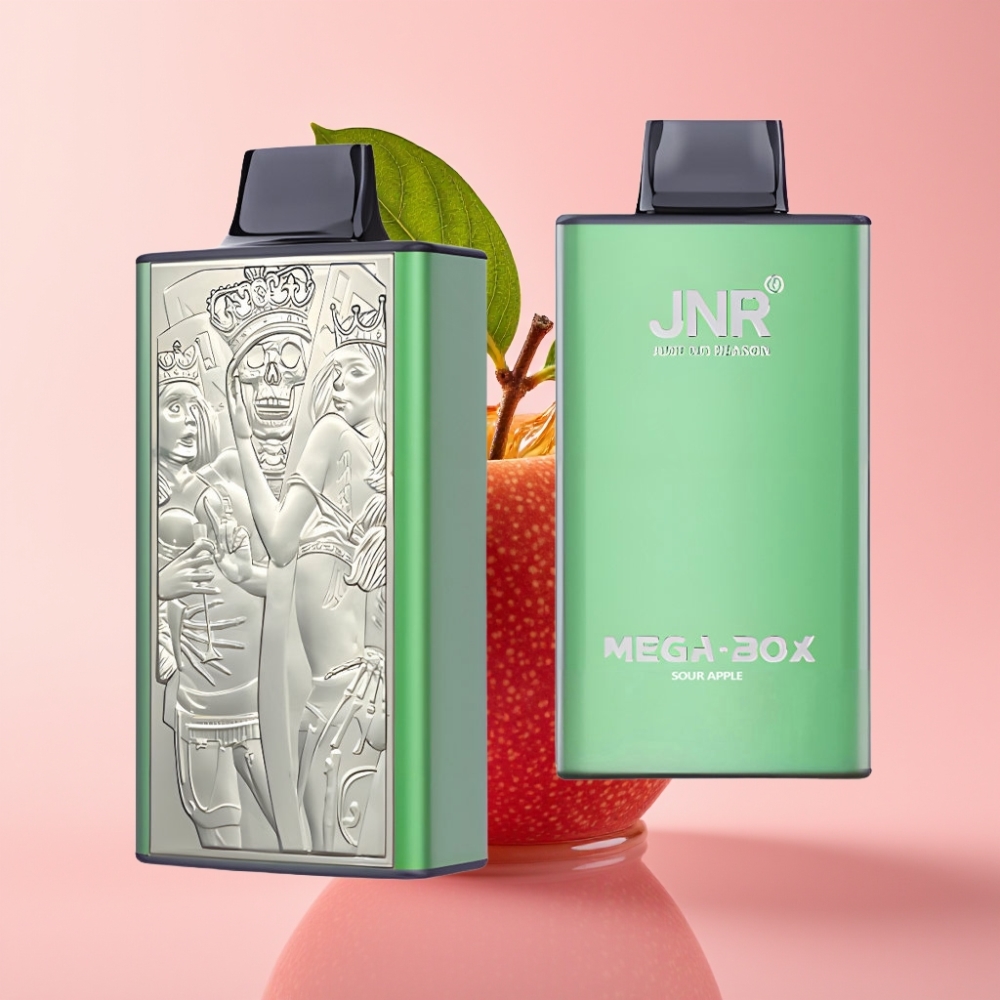 JNR Mega Box 25000 Puffova Jednokratna Vape Kisela Jabuka 30ml