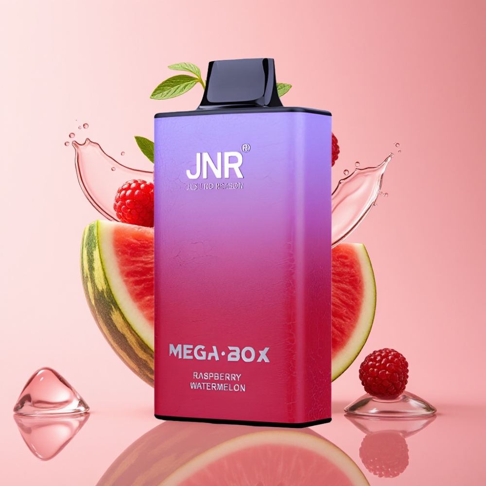 JNR Mega Box 25000 Puffova Jednokratna Vape Malina Lubenica s 30ml Tekutine