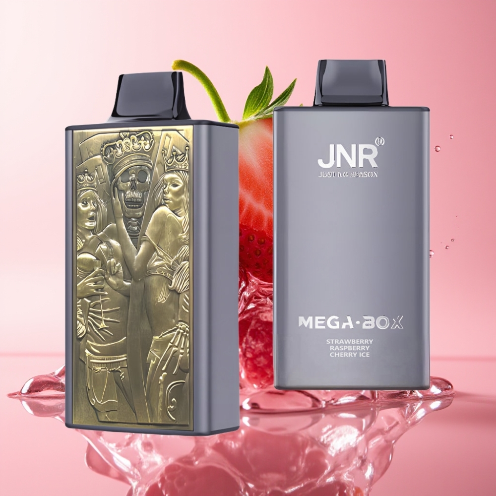 JNR Mega Box 25000 Puffs Jednokratna Vape Jagoda Malina Trešnja Led 30ml