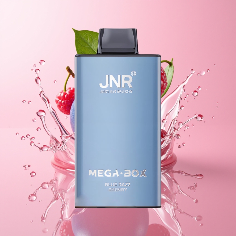 JNR Mega Box 25000 Puffs Jednokratna Vape Plava Malina Trešnja 30ml