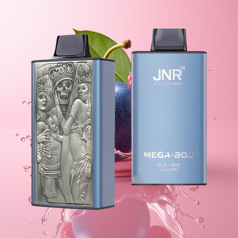JNR Mega Box 25000 Puffs Jednokratna Vape Plava Malina Trešnja 30ml