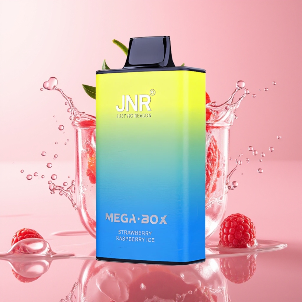 JNR Mega Box 25000 Pufova Disposable Vape Jagoda Malina Led 30ml 850mAh