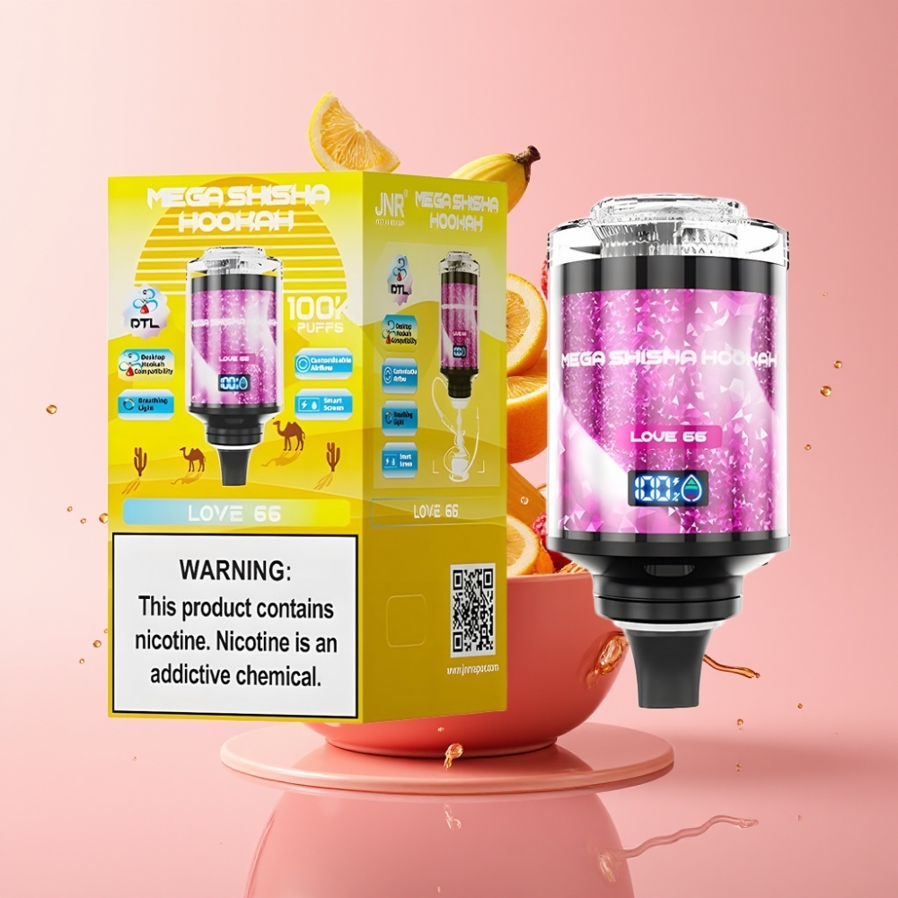 JNR Mega Shisha Hookah 100K 2200mAh Tip-C JNR Mega Shisha Hookah 60mL Tip-C