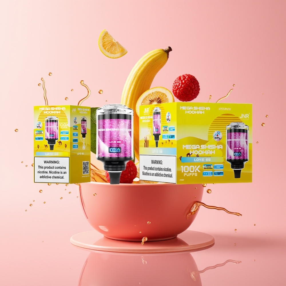 JNR Mega Shisha Hookah 100K 2200mAh Tip-C JNR Mega Shisha Hookah 60mL Tip-C