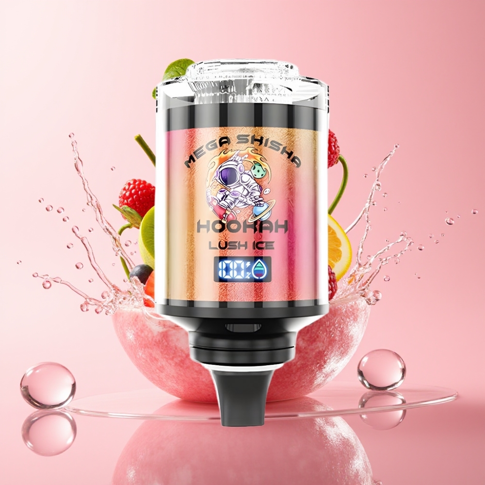 JNR Mega Shisha Hookah 100K 60ml Lovački Led JNR Mega Shisha Hookah 2200mAh Interaktivni Ekran