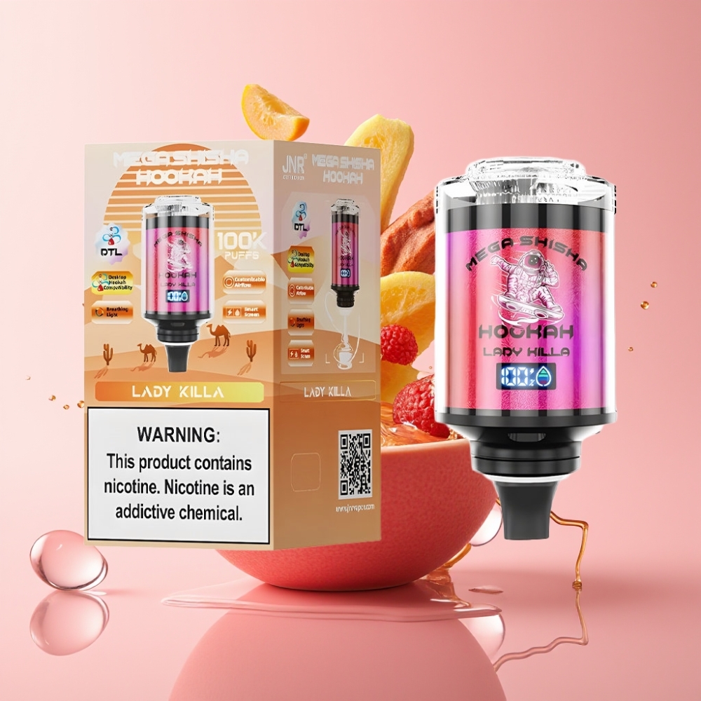 JNR Mega Shisha Hookah 100K 60ml Tip-C Punjenje