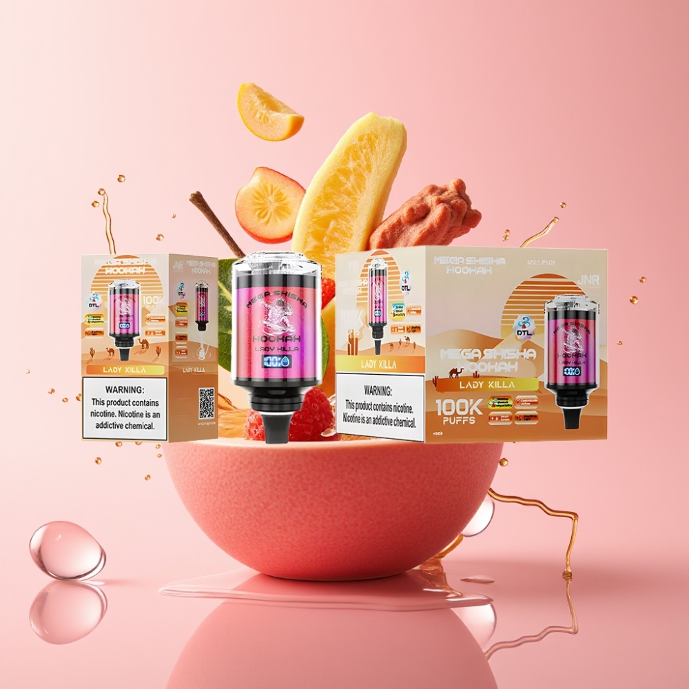 JNR Mega Shisha Hookah 100K 60ml Tip-C Punjenje