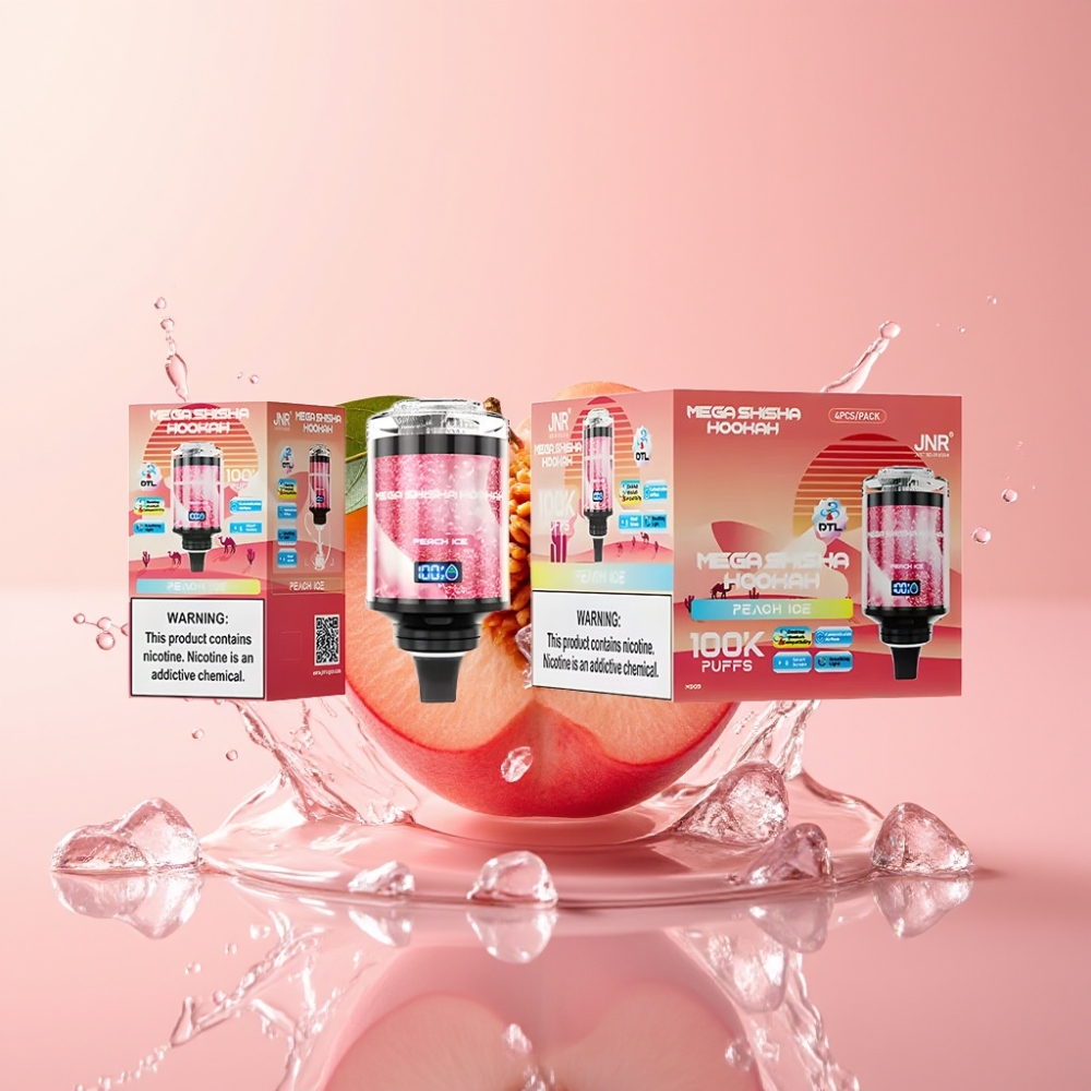 JNR Mega Shisha Hookah 100K Desktop Kompatibilnost Breskva Led 60ml/2200mAh JNR Mega Shisha Hookah Desktop Kompatibilnost 60ml/2200mAh