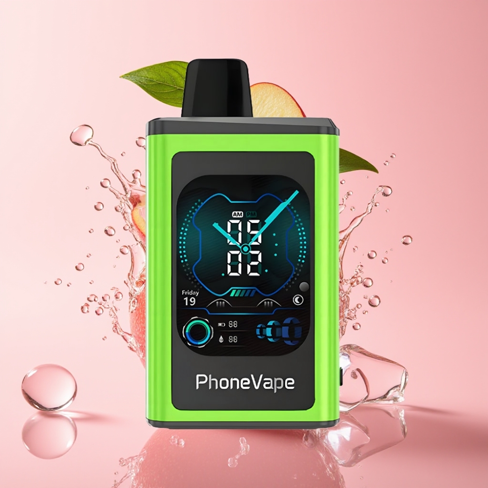 JNR PhoneVape 30000 pufova Jednokratna e-cigareta Kisela Jabuka Led s Type-C punjenjem JNR PhoneVape 30000 pufova Jednokratna e-cigareta s Turbo modom