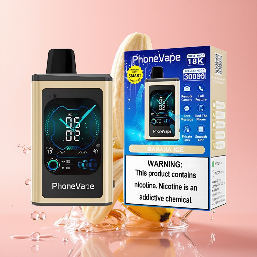 JNR PhoneVape 30000 pufova Jednokratna vape Banana Led s Type-C punjenjem JNR PhoneVape 30000 pufova Jednokratna vape s Turbo načinom rada