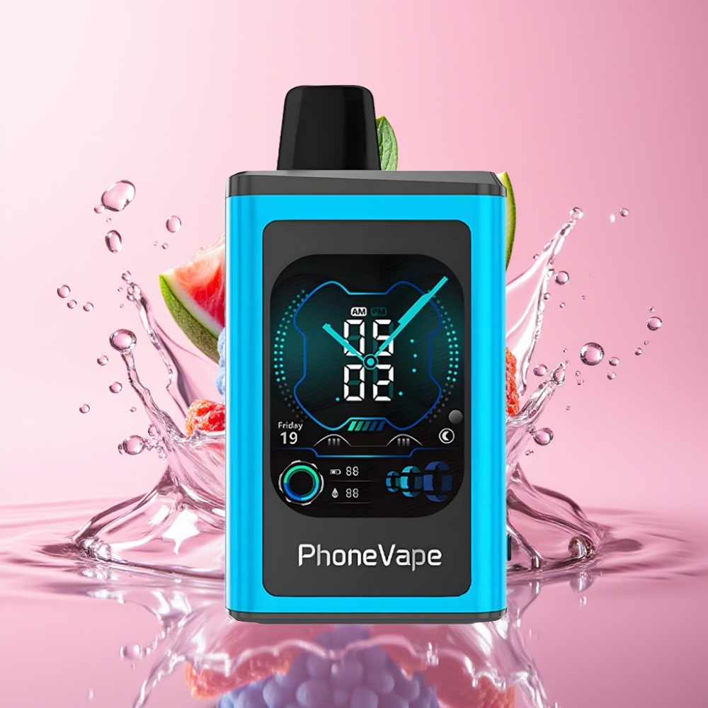 JNR PhoneVape 30000 puh Dispozabilna vape Plavi Razz Led s Type-C punjenjem
