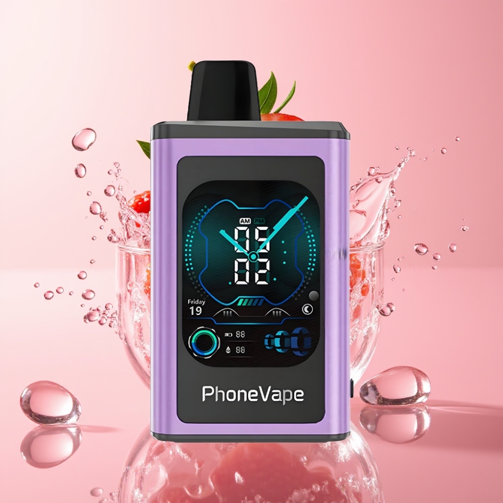 JNR PhoneVape 30000 puhova Jednokratna e-cigareta Jagoda Led s Type-C punjenjem JNR PhoneVape 30000 puhova Jednokratna e-cigareta s Type-C punjenjem