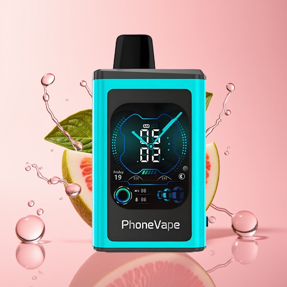 JNR PhoneVape 30000 puhova Jednokratna e-cigareta Miami metvica s Type-C punjenjem