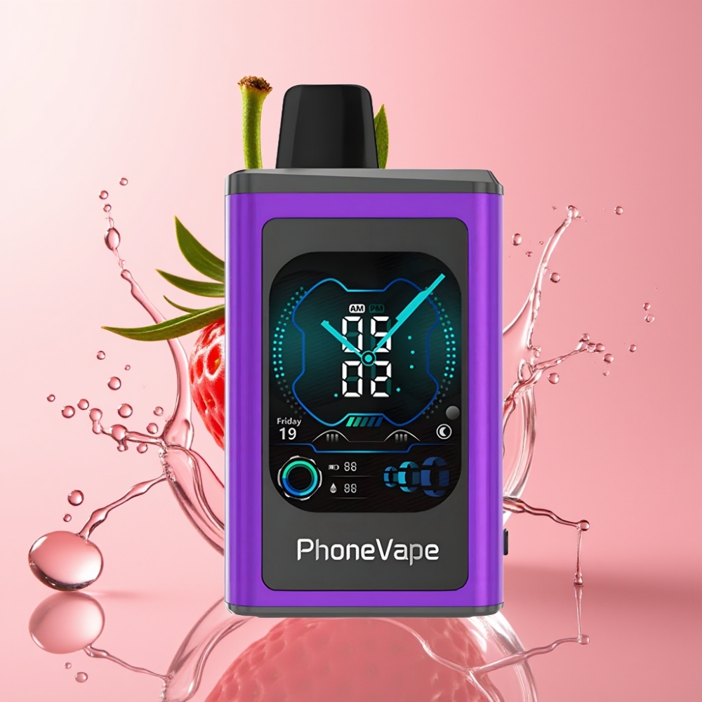 JNR PhoneVape 30000 puhova Jednokratna e-cigareta Trešnja Jagoda Malina s Type-C punjenjem JNR PhoneVape 30000 puhova Jednokratna e-cigareta s Type-C punjenjem