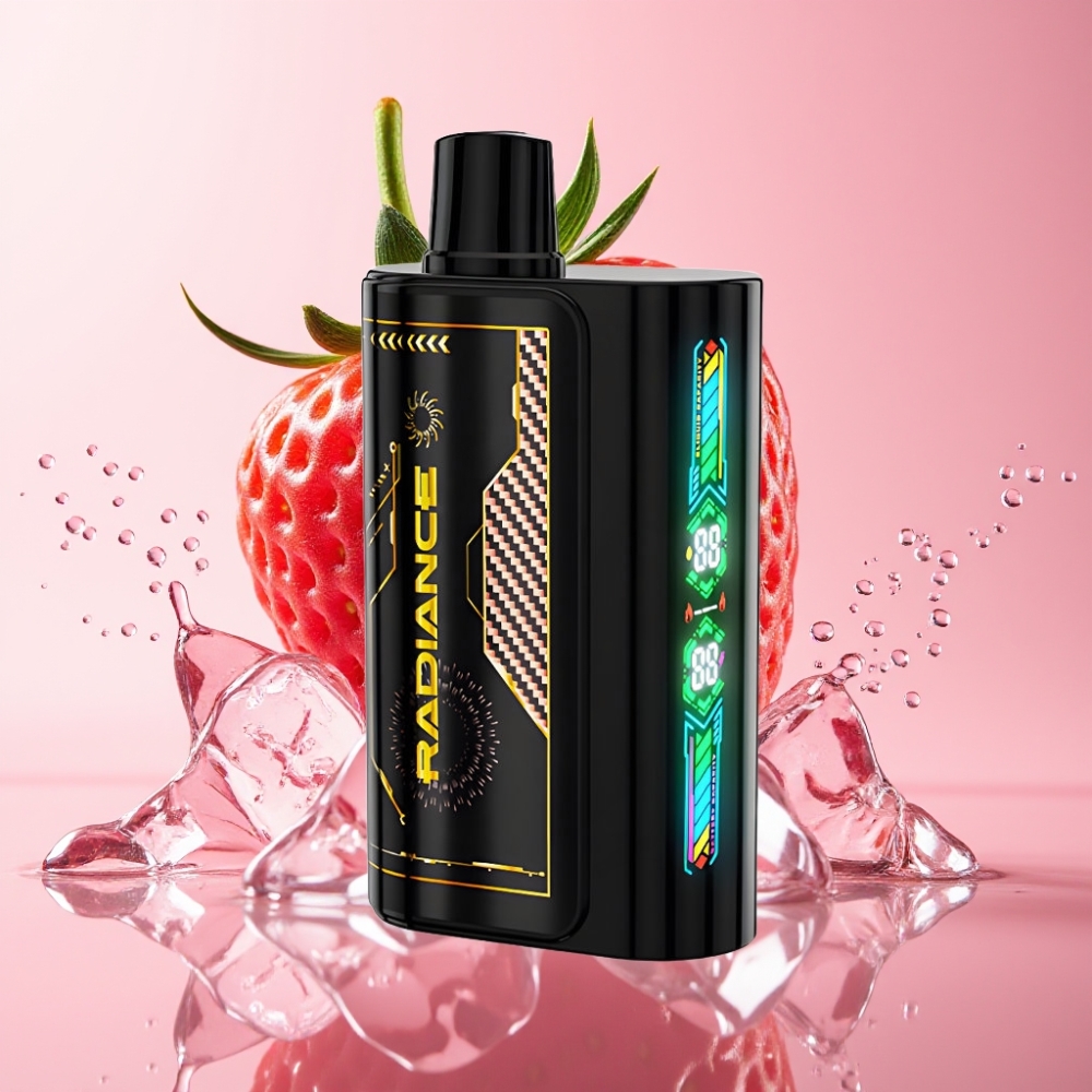 JNR Radiance 31000 Puffs Disposable Vape JAGODA MALINA TREŠNJA LED JNR Radiance 31000 Puffs, 28ml, Dual Mesh Coil