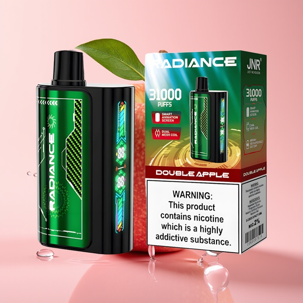 JNR Radiance 31000 Pufova Jednokratna Vape DVA JABUKA 28ml