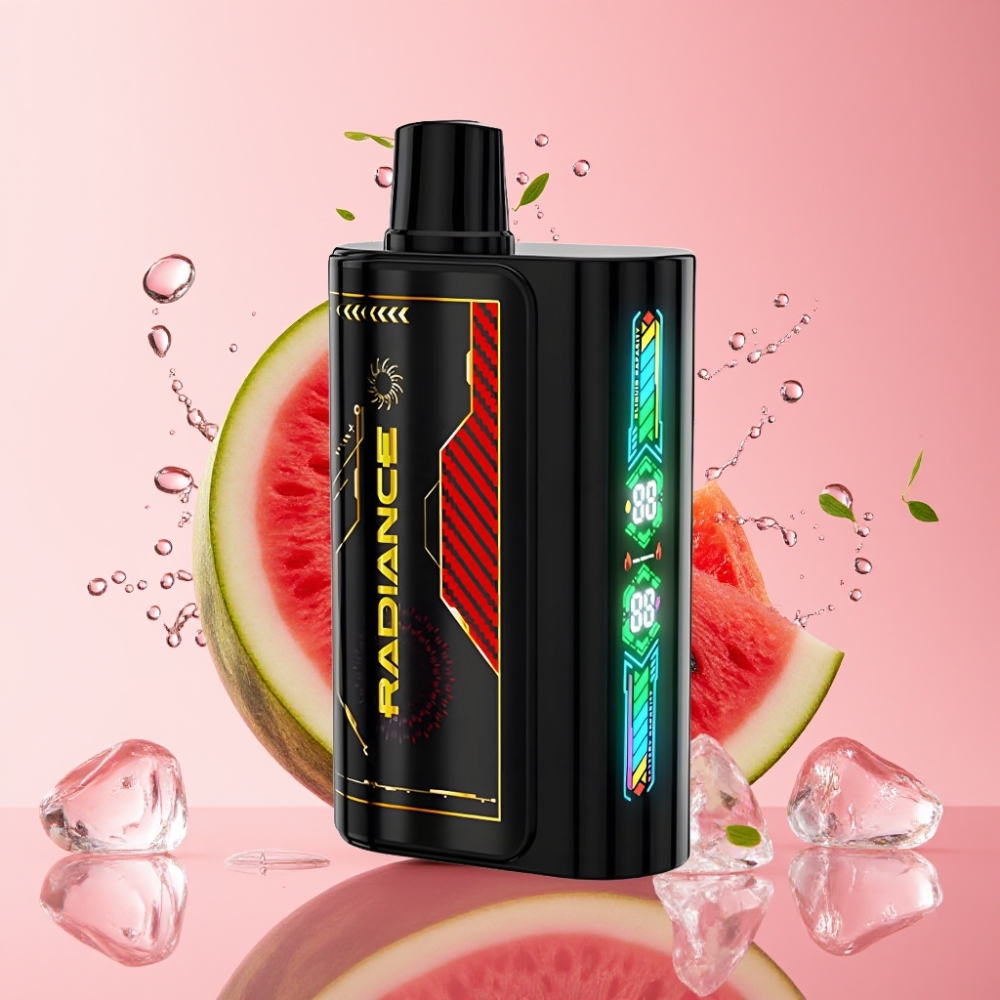 JNR Radiance 31000 Pufova Jednokratna Vape LUBENICA LED s 28ml Tekućine i Dual Mesh Coil