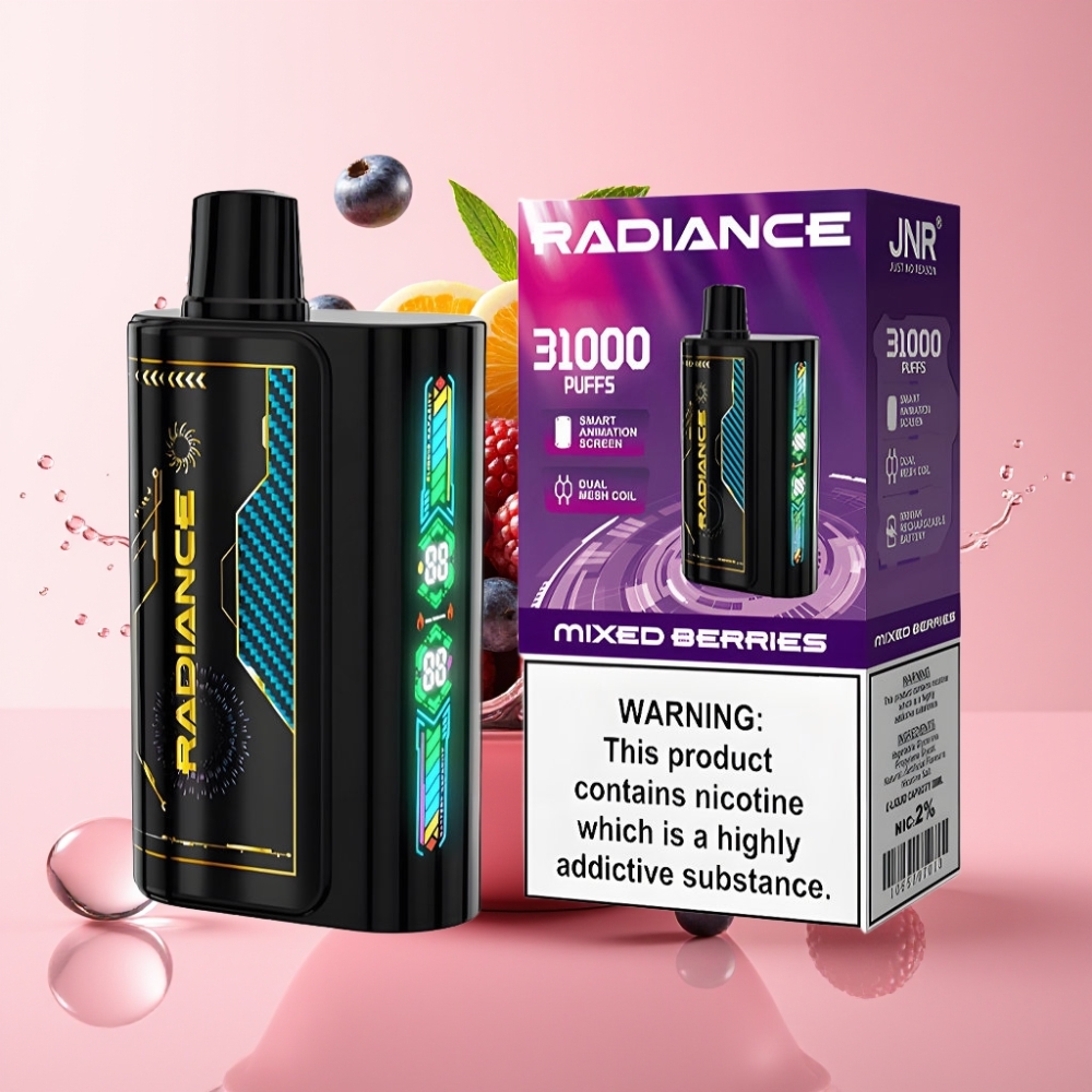 JNR Radiance 31000 Pufova Jednokratna Vape MJEŠAVINA BOBICA 28ml JNR Radiance 31000 Pufova Jednokratna Vape Dual Mesh Coil