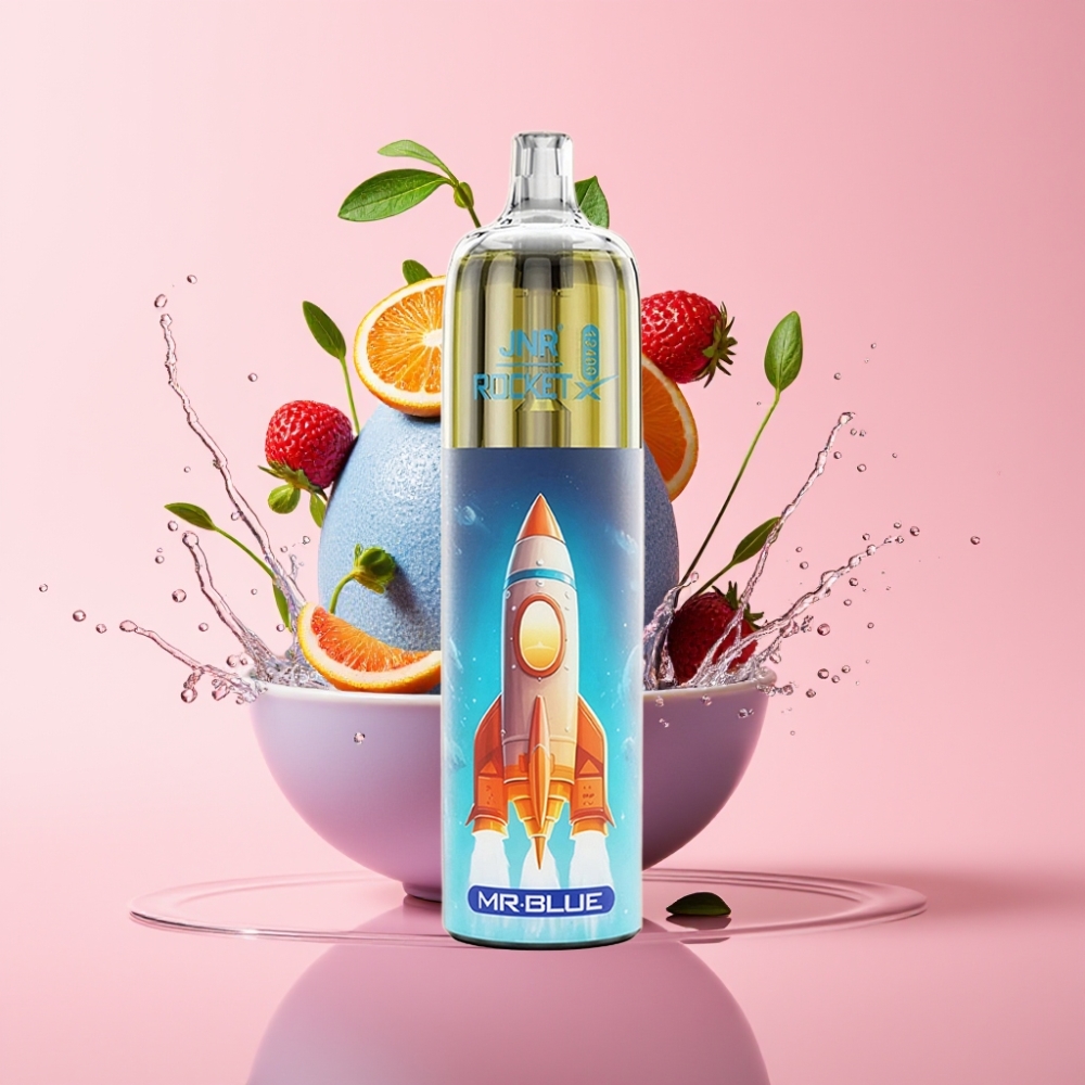 JNR Rocket-X 12400 Pufova Disposable Vape Mr Plavi s RGB svjetlima i 850mAh baterijom