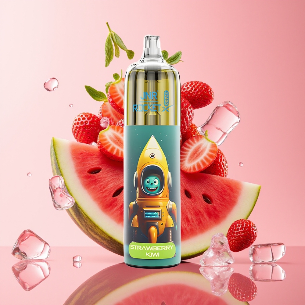 JNR Rocket-X 12400 Pufova Jednokratna Vape Jagoda Lubenica Led s RGB svjetlima i Type-C punjenjem