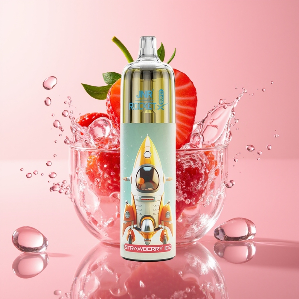 JNR Rocket-X 12400 Puhova Dispozabilna Vape Jagoda Led s RGB svjetlima i Type-C punjenjem