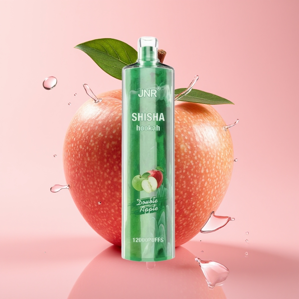 JNR Shisha Hookah 12000 Puffs Jednokratna Vape Dvostruka Jabuka 24ml/750mAh