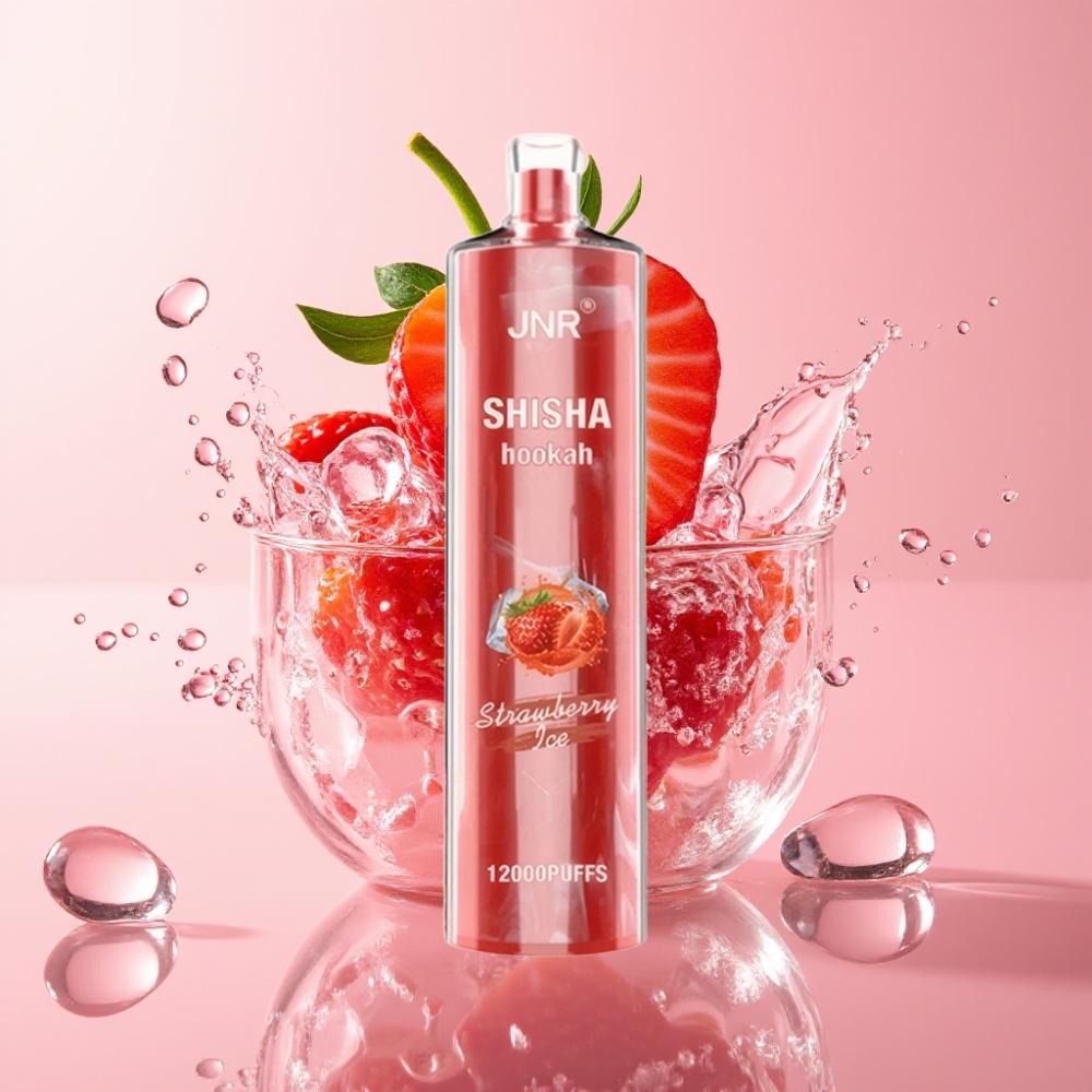 JNR Shisha Hookah 12000 Puffs Jednokratna Vape Jagoda Led 24ml JNR Shisha Hookah 12000 Puffs 750mAh