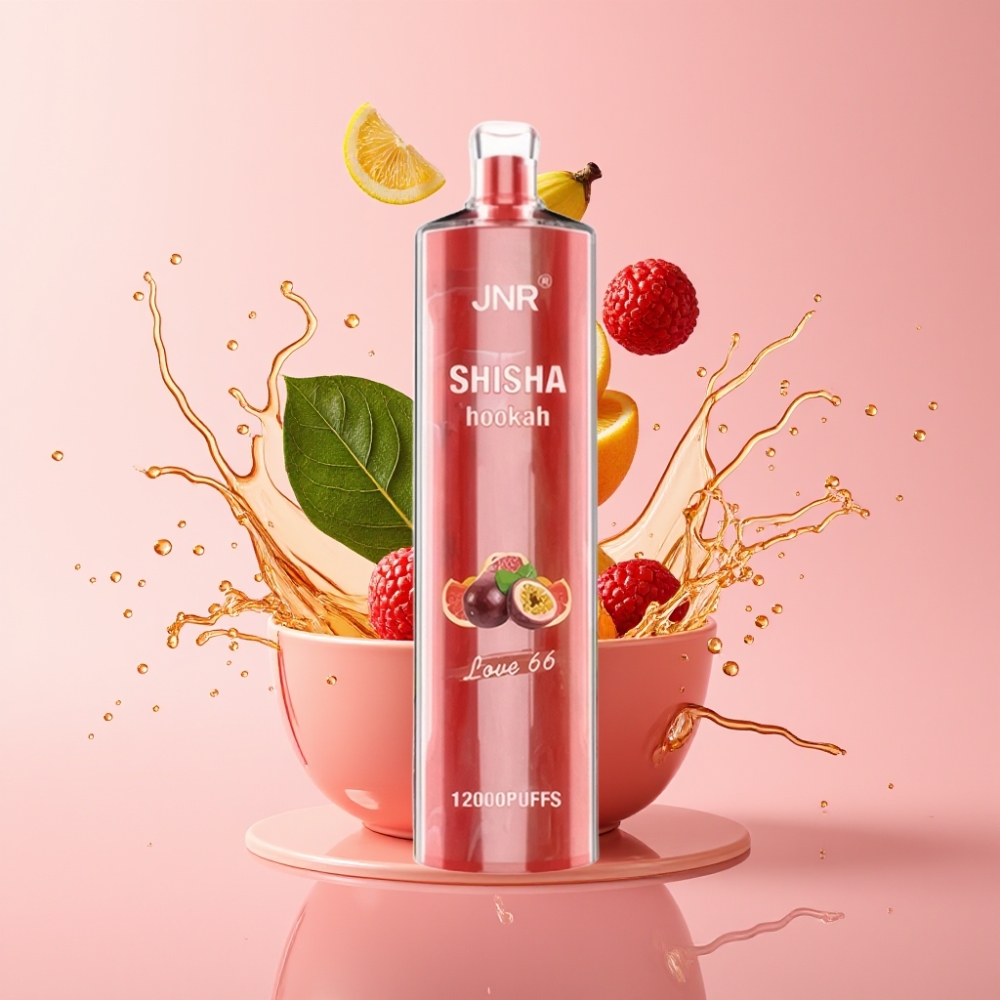 JNR Shisha Hookah 12000 Puffs Jednokratna Vape Ljubav 66, 24ml/750mAh JNR Shisha Hookah 12000 Puffs, 0.6 Ohm mesh coil