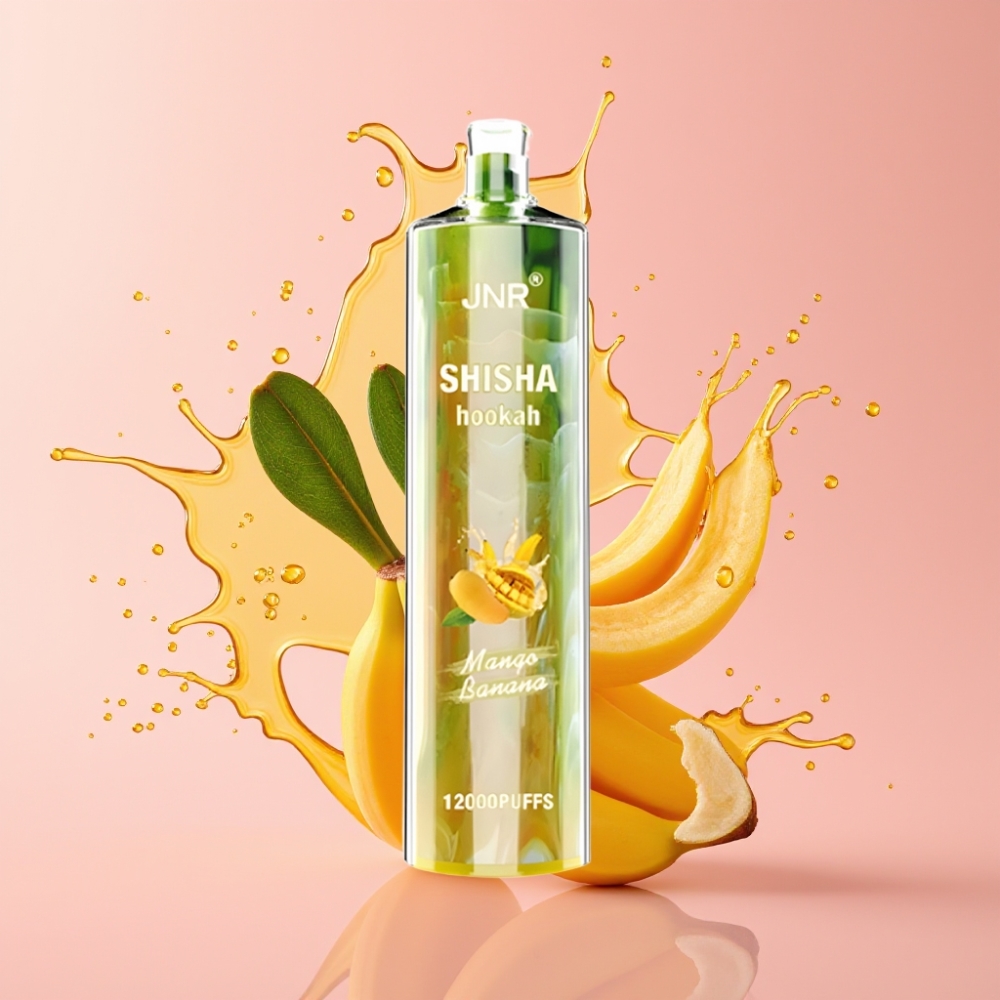 JNR Shisha Hookah 12000 Puffs Jednokratna Vape Mango Banana 24ml JNR Shisha Hookah 12000 Puffs 750mAh