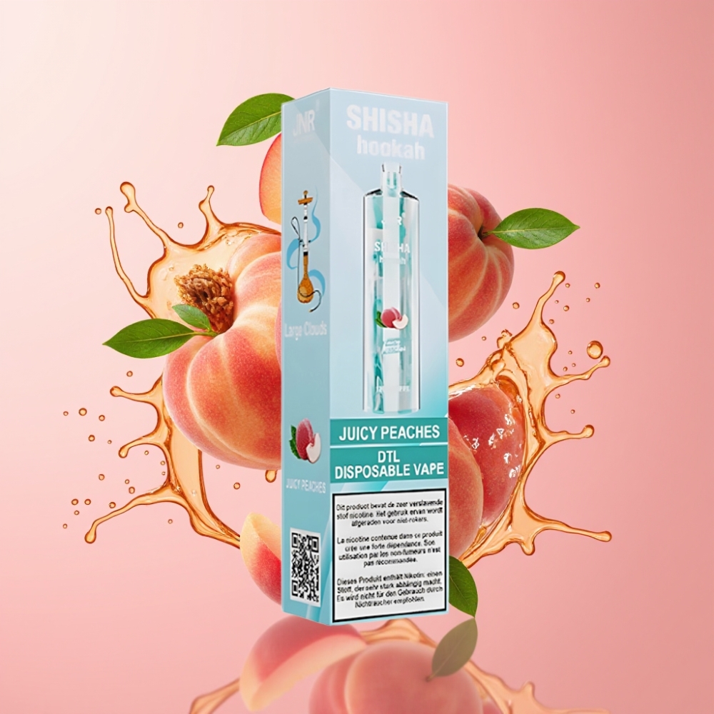 JNR Shisha Hookah 12000 Puffs Jednokratna Vape Sočna Breskva 24ml JNR Shisha Hookah 12000 Puffs 750mAh Type-C