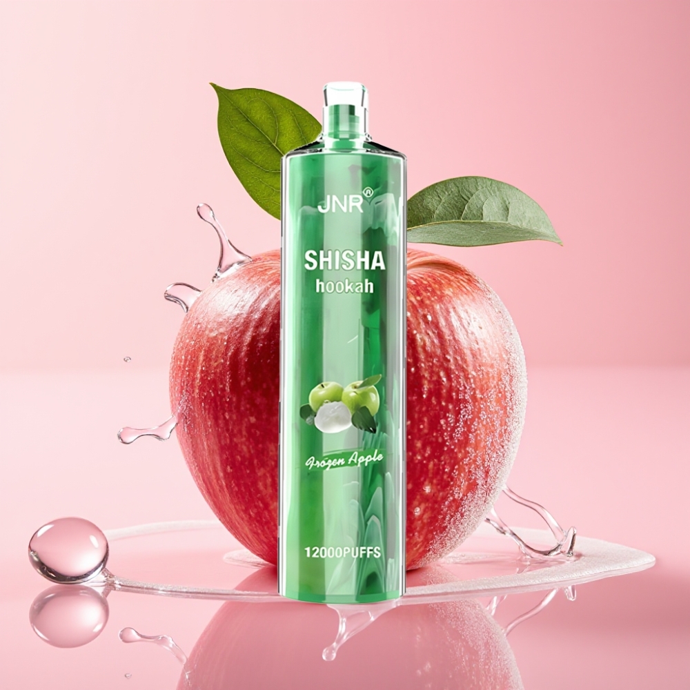 JNR Shisha Hookah 12000 Puffs Jednokratna Vape Zamrznuta Jabuka 24ml JNR Shisha Hookah 12000 Puffs Jednokratna Vape 750mAh