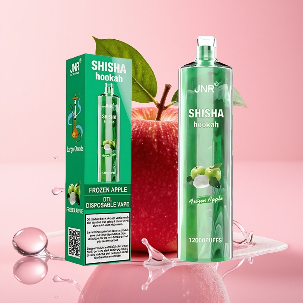 JNR Shisha Hookah 12000 Puffs Jednokratna Vape Zamrznuta Jabuka 24ml JNR Shisha Hookah 12000 Puffs Jednokratna Vape 750mAh