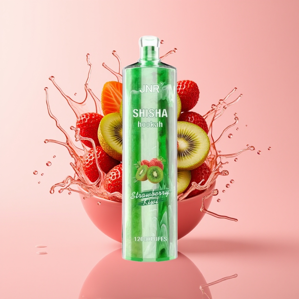 JNR Shisha Hookah 12000 Puffs Jednokratna e-Cigareta Jagoda-Kivi 24ml JNR Shisha Hookah 12000 Puffs Jednokratna e-Cigareta 750mAh