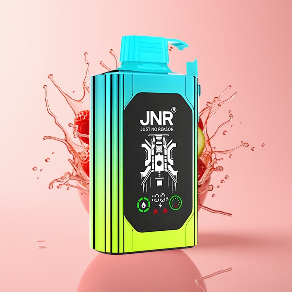 JNR Shisha Hookah Box 20500 Puffs Disposable Vape Jagoda Kivi 25ml Dual Mesh Coil