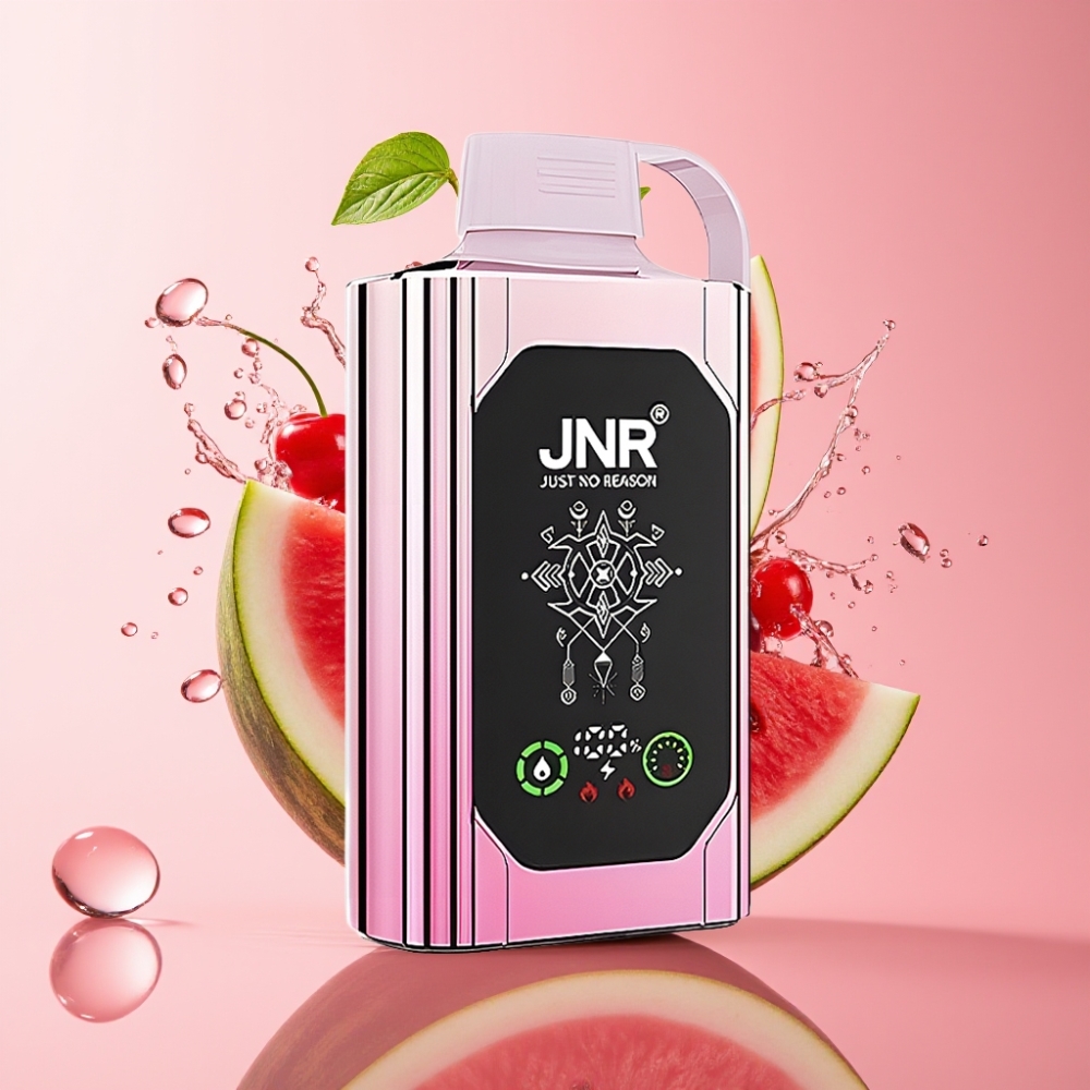 JNR Shisha Hookah Box 20500 Puffs Jednokratna Vapa Trešnja Lubenica 25ml Dual Mesh Coil