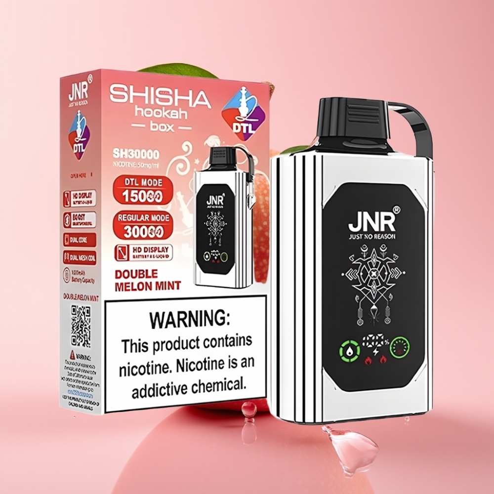 JNR Shisha Hookah Kutija 20500 Pufova Disposable Vape Dvostruka Jabuka s 25ml Tekućine