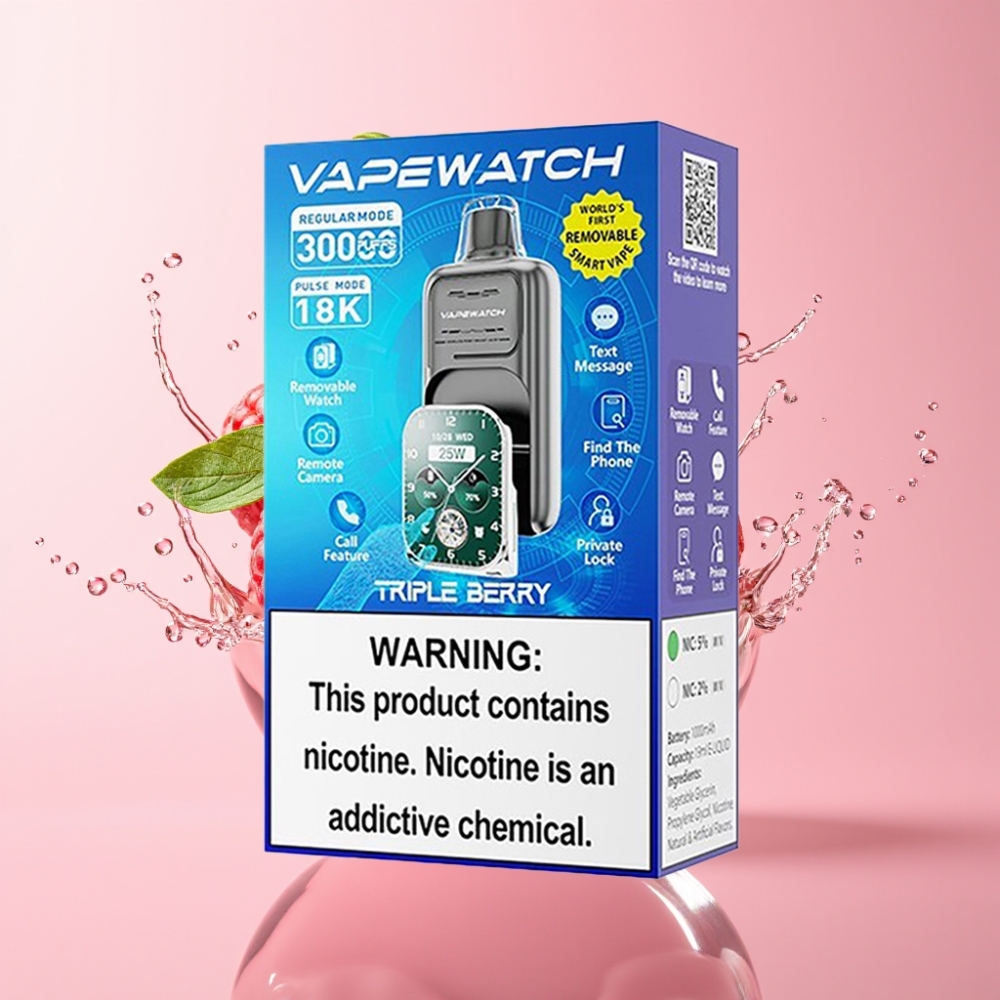 JNR VapeWatch 30000 Puffs Disposable Vape Trojna Bobica 19mL 5%