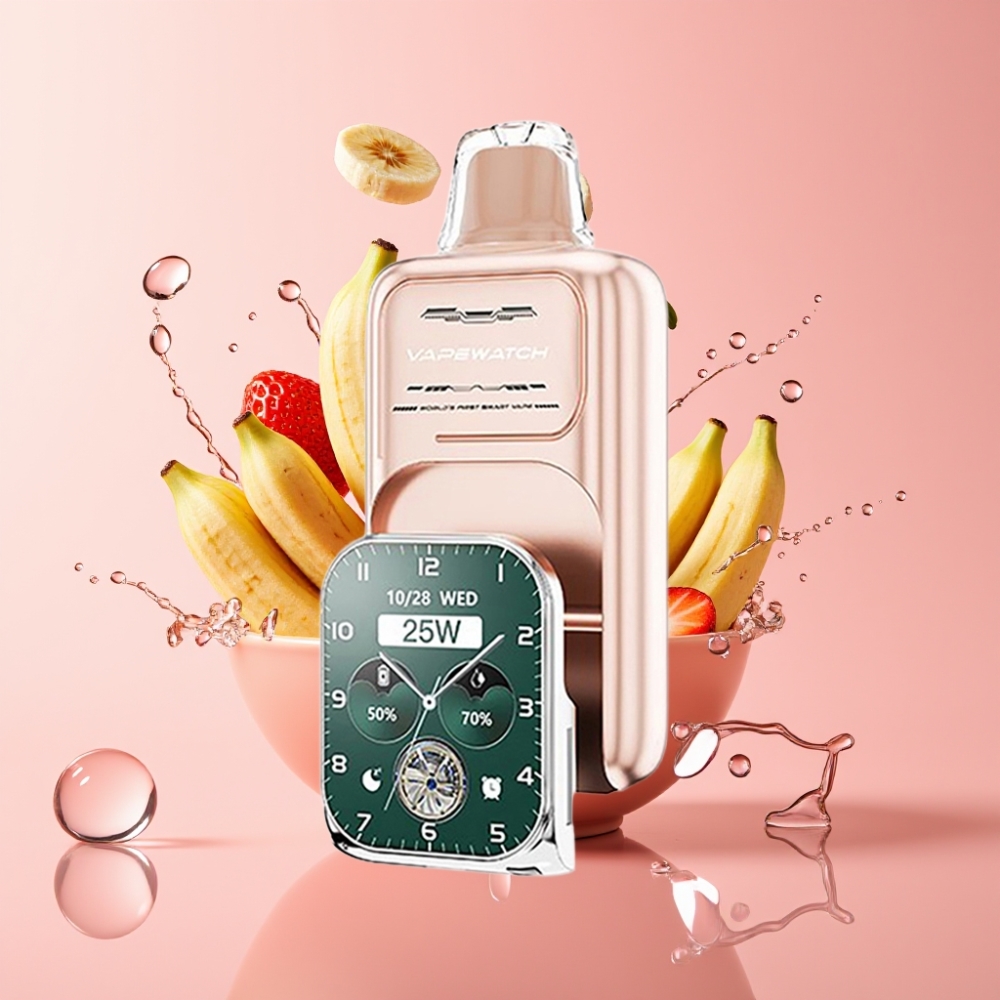 JNR VapeWatch 30000 Puffs Jednokratna Vape Jagoda Banana 19mL 5%